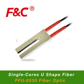 F&C FFU-0530, Single Cores Fiber Sensor, Shift Detection Sensor, U shape Sensor, Slot Fiber Optical Sensor.