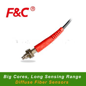 FFRX-610 series. M6 Fiber Optical sensors, with protective tube, Cable Length Can Be Customized