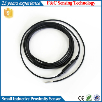 Dia 3mm amplifier outside flush inductive proximity sensor