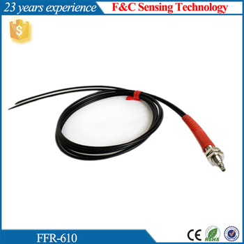 M6 thread body diffuser type fiber optic sensor