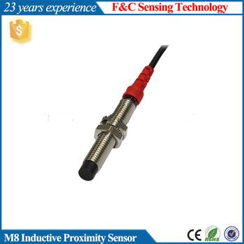 M8 4mm sensing Non-flush PNP 12-24v dc waterproof proximity sensor