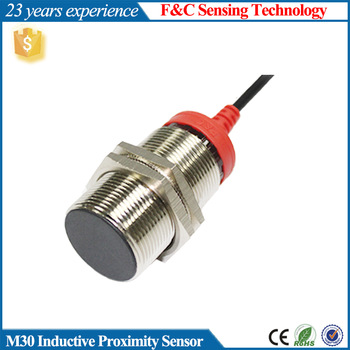 DC 12- 24V cylinder IP67 waterproof M30 metal proximity inductive sensor