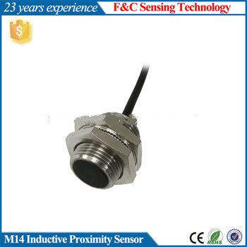 M14 12V-24Vdc 3-wires NPN NO mini proximity sensor switch with CE