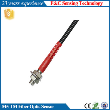 wholesales Diffuse reflective M5 fiber optic sensor