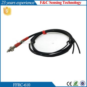 M6 coaxial optical fiber sensor, diffuse reflection optical sensor,apply to vibration plate