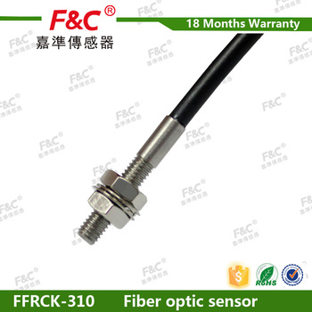 M3 thread, diffuse coaxial fiber sensor, optical sensor