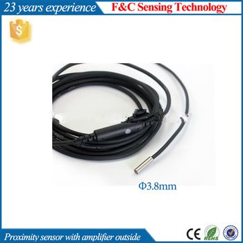 3.8mm head, SN 0.8mm small proximity sensor, amplifier in-cables flush inductive proximity switch