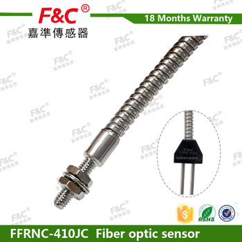 High temperature glass optic fiber FFRNC-410JC with tail plug