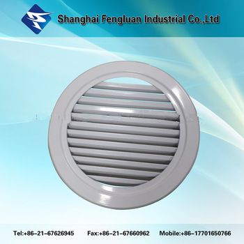 Air flow round waterproof louver