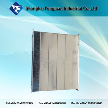 Air duct rectangular tube silencer