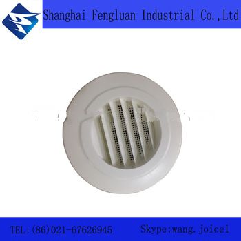 HVAC round natural droop return air louver ceiling outlet