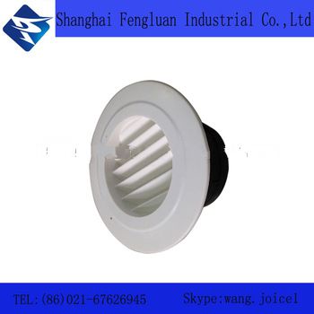 HVAC system rainproof round exhaust air outlet/ air vent louvers