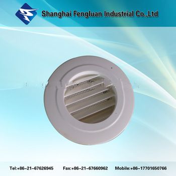 Air vent louvers round grille
