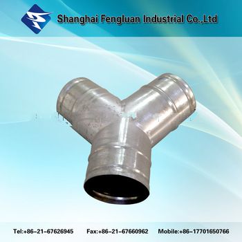 HVAC fittings for spiral duct accessories