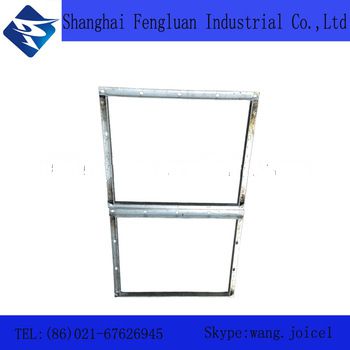 Angle iron square flange for rectangular duct