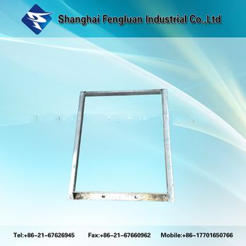 Air duct connected flange for air conditioning duct