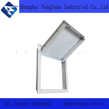 HVAC access door for rectangular ducts with key lock