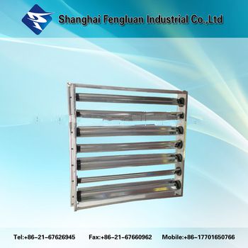 Square Fire and Smoke Damper for HVAC System