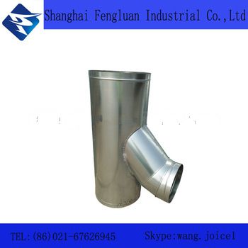 Air duct fittings Tee HVAC system