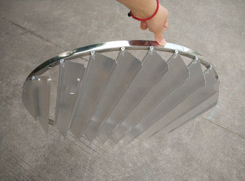 Gravity louvre square shutter and round shutter with good quality and competive price