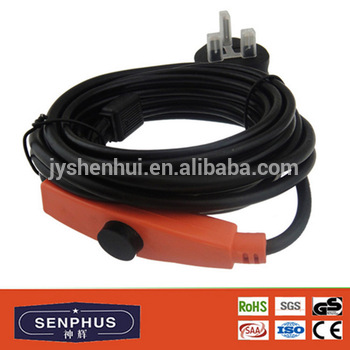 senphus water pipe heating cable frost protection with thermostat