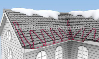intellgent roof gutter defrost ice snow melting heating cable
