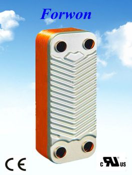 FH012 Copper Brazed Gas Water Heat Exchanger