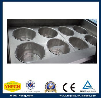 Stainless steel gelato ice cream Round Pans