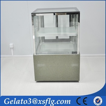 slide glass door air cooler equipment showcase for cake