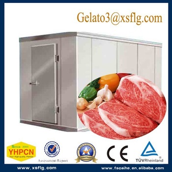 slide glass door freezer display cold room for meat