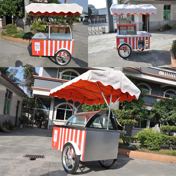 ice cream cart,China mobile food cart,hot dog cart with 2015 new style