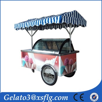 CE Certficate Mobile outdoor coffee/ice cream cart for sale