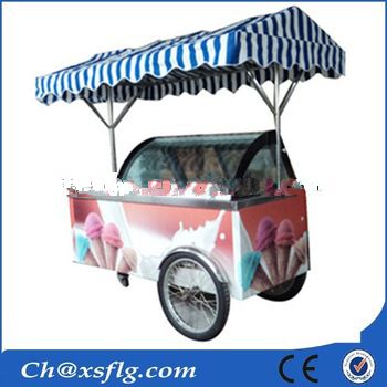 2015 outside street electric icecream gelato hand trolley shopping store cart