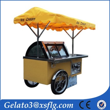 New model storage cart with wheels ice-cream vending cart mobile storage cart