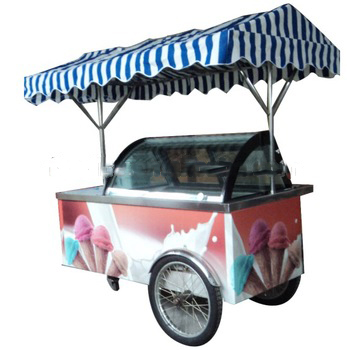 Ice cream <font color='red'>food</font> <font color='red'>trolley</font> freezer