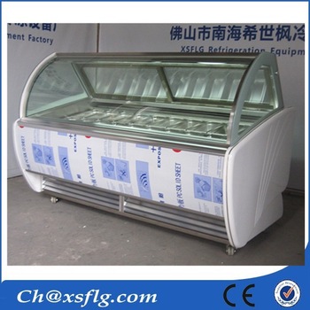 China <font color='red'>CE</font> approved <font color='red'>table</font> <font color='red'>top</font> freezer aircooling icecream <font color='red'>display</font>