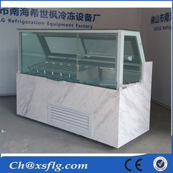 gelato chest icecream display freezer