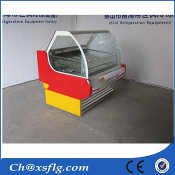gelato display refrigerator