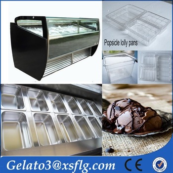 ice cream display freezer gelato display case for sale