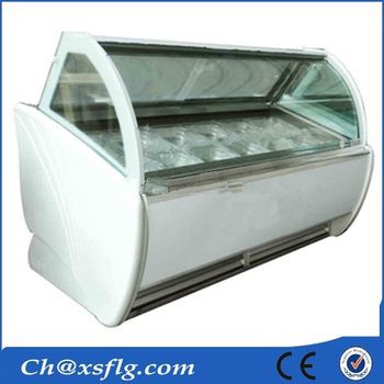 italian gelato showcase freezer for sale