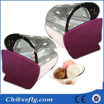China small showcase freezer for gelato manufacturer