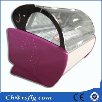 popsicle gelato showcase cabinet in china