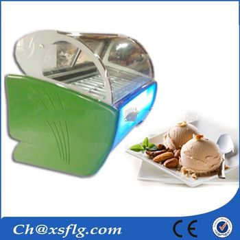 chest gelato display freezer container for popsicle refrigerator display