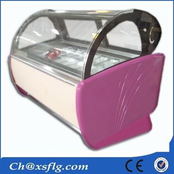 XSFLG industrial gelato popsicle showcase for sale