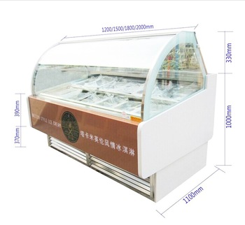 ice cream gelato making equipment freezer display