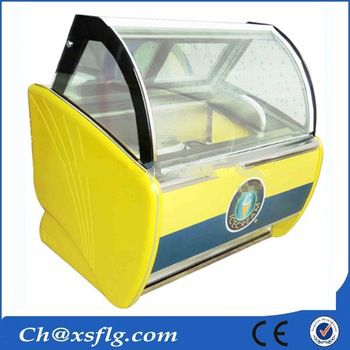 commercial refrigeration ice cream deep display freezer