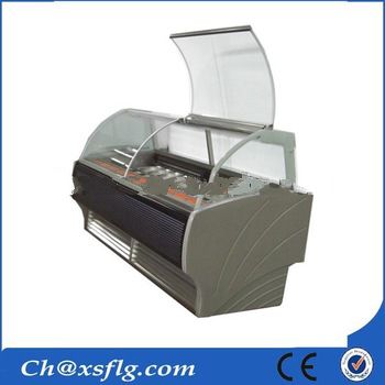 portable refrigerator stand countertop display ice cream freezer showcase