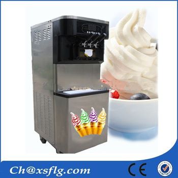 cheapest china made flat pan fried soft ice cream machine