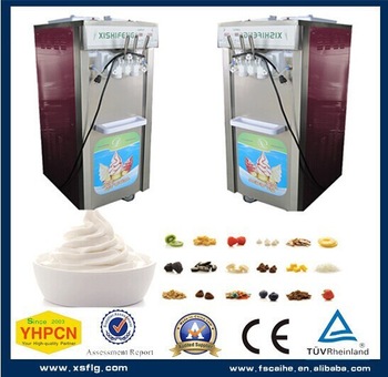 Mobile cooler freezer soft ice cream machine