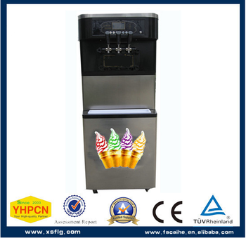 Mini freezer automatic soft ice cream vending machine